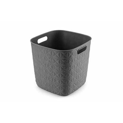 Softex Opbergmand Cube 15l Antraciet 27,9x27,9xh26,9cm  Curver