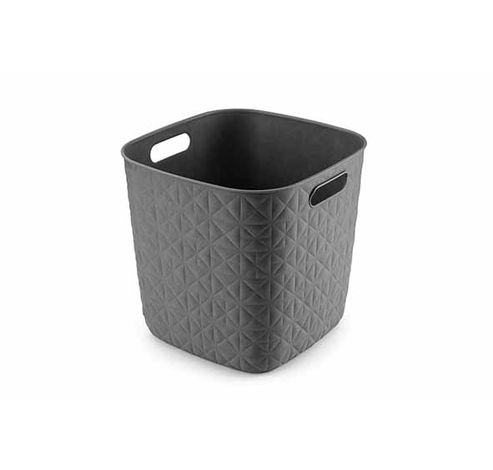 Softex Panier De Rangement Cube 15l Anth Racite 27,9x27,9xh26,9cm  Curver