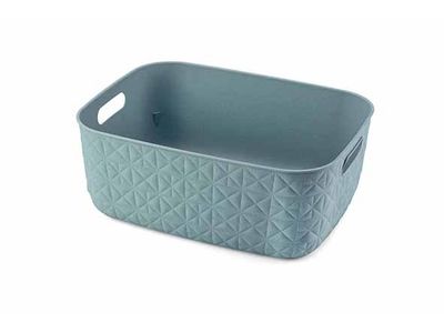 Softex Panier De Rangement M 12,5l Teal Blue 37,9x29,2xh14,3cm