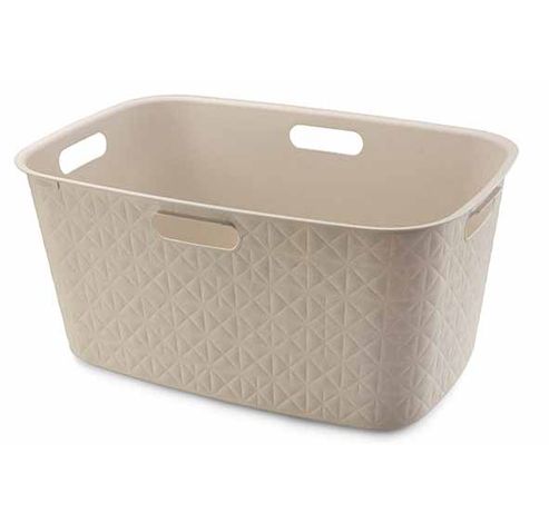 Softex Panier A Linge 45l Chalk White 57x37xh27cm  Curver