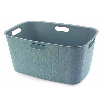 Softex Panier A Linge 45l Teal Blue 57x37xh27cm 