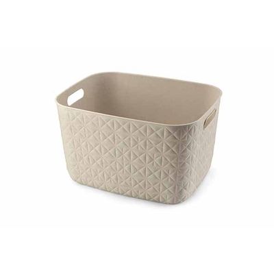 Softex Panier De Rangement L 19l Chalk White 37,9x29,2xh22,1cm 