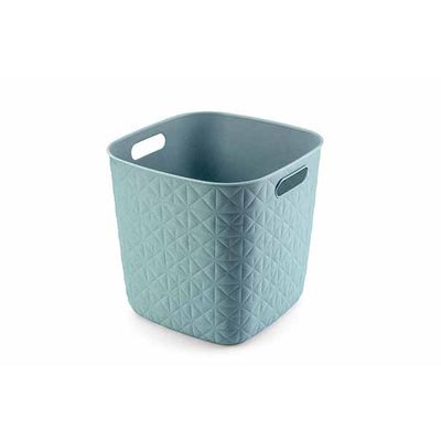 Softex Panier De Rangement Cube 15l Teal Blue 27,9x27,9xh26,9cm 