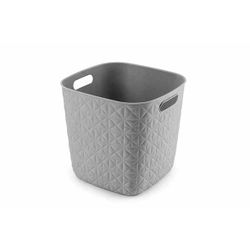 Curver Softex Panier Rangement Cube 15l Taupe 27,9x27,9xh26,9cm 