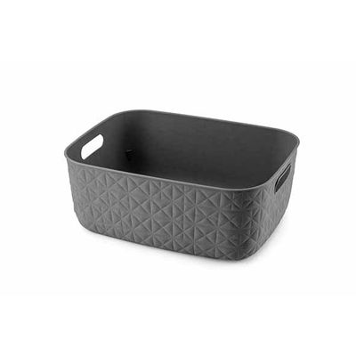 Softex Panier De Rangement M 12,5l Anthr Acite 37,9x29,2xh14,3cm 