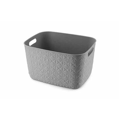 Softex Panier De Rangement L 19l Taupe 37,9x29,2xh22,1cm 