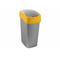 Flip Bin Afvalemmer 45l Grijs / Geel 29,4x37,6xh65,3cm 