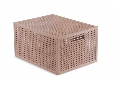 Kaya Opbergmand M 20l Taupe 37,6x30xh20,7cm