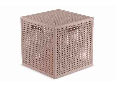 Kaya Opbergmand Cube 19l Taupe 28x28xh28cm