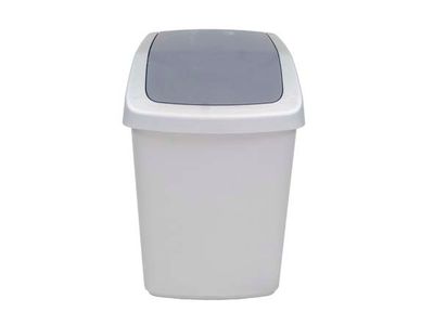Poubelle Swing 10l Argent/antrac Rp
