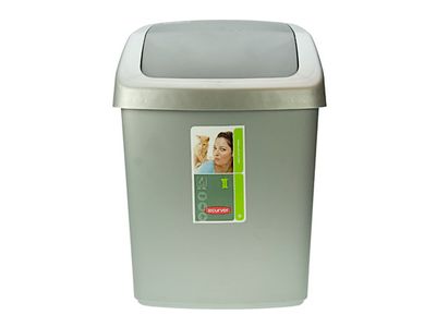 Poubelle Swing 15l Zilver Anthraciet Rp