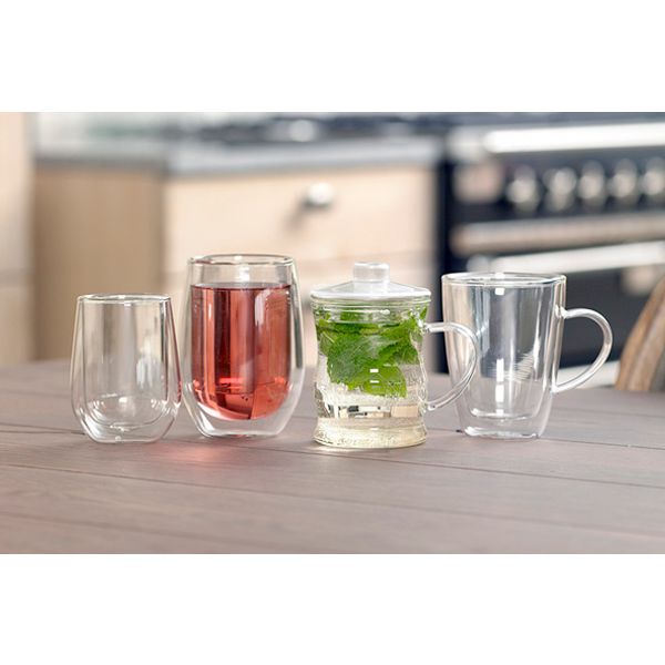 Isolate Theeglas 25cl Set2 D8,5xh11cm Dubbelwandig Glas 