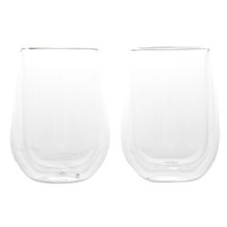 Isolate Koffieglas 19cl Set2 D6,3xh10cm Dubbelwandig Glas 