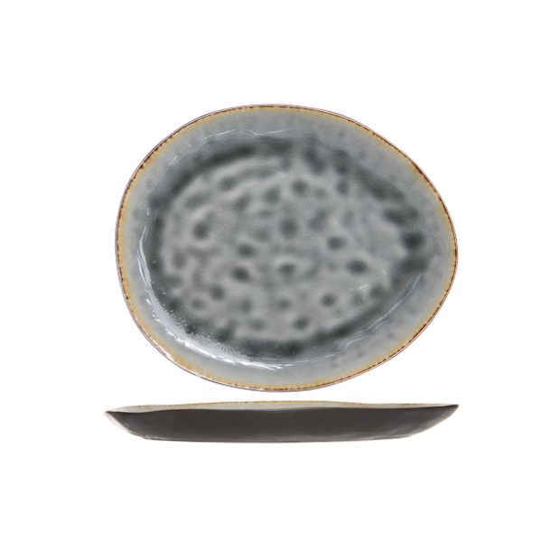 Laguna Blue-grey Plat Bord 27x23cm Ovaal  