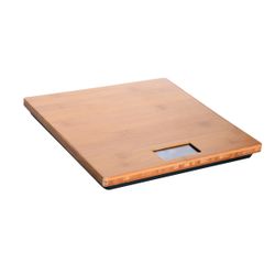 Personenweegschaal Bamboe 30x30cm 100gr Tot 180kg Excl. 2x Aaa Batterijen 