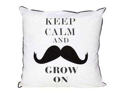 Mustache Kussen 40x40cm 