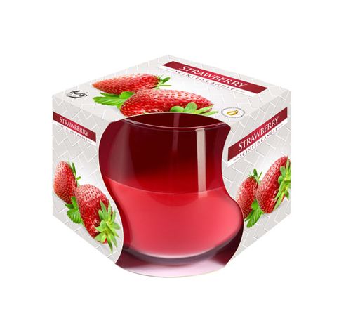 Ct Bougie Parfum Verre Fraise-rouge 24h D8xh7cm  Cosy & Trendy