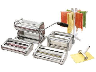 Pasta Machine Set 6in1 Spagh.-fett.-las. -rav.-droger-snijder