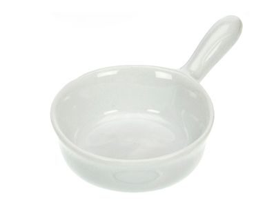 Mini Aperopannetje Set6 Wit Porselein D6xh2.5cm