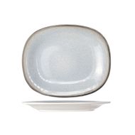 Fez Blue Assiette Plate Ovale 24x31cm  