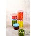 Cosy & Trendy Confituurbokaal Set6 Rond Glas 330ml 3x Blauw-wit3xrood-wit Deksel