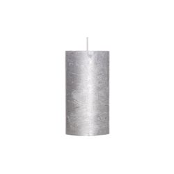 Cosy & Trendy Rustic Cylinderkaars Metallic Zilver 13 D7xh13cm 