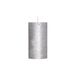 Rustic Cylinderkaars Metallic Zilver 13 D7xh13cm 