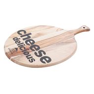 Nero Planche Fromage 'cheese Delicious' Acacia D30cm Avec Poignee 