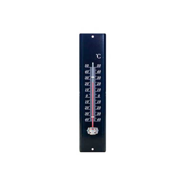 Cosy & Trendy Thermometer Metal 29.5x7cm Zwart 