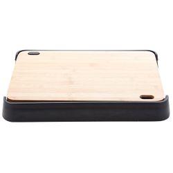 Cosy & Trendy Nero Planche A Couper Bamboo Av. Plateau Pl. Dans Support Noir 38x25xh4.7cm 