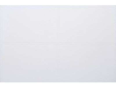 Placemat Leder Wit 43x30cm Dubbelzijdig 