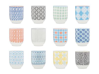 Happy Mix B Beker D7.2xh8.5cm 10assorti 21cl Zonder Oor