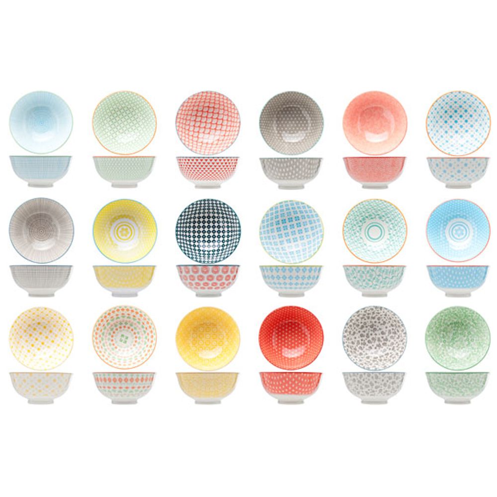 Cosy & Trendy Bowls Happy Mix A Kommetjes D12xh6cm 17assorti