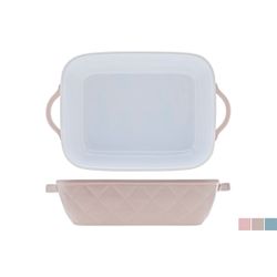 Cosy & Trendy Diamond Ovenschotel Rh 24x15x5.3cm 3ass Bruin - Roze - Blauw Rechthoekig 