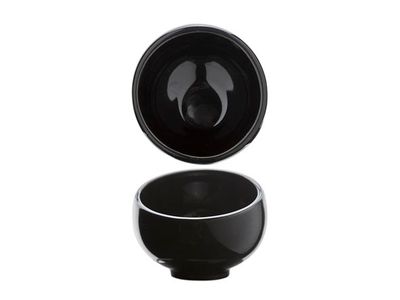 Orba Black Bol D8xh6.5cm 