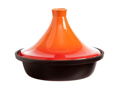 Tajine Zwart-oranje Dia 25cm Inductie 