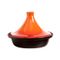 Tajine Zwart-oranje Dia 25cm Inductie  