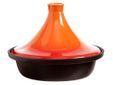 Tajine Zwart-oranje Dia 25cm Inductie 