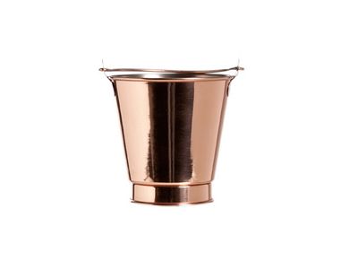 Frietemmertje D10xh10cm Koper-inox 