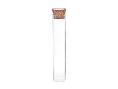 Proefbuisje Lang 100ml D3xh15cm Glas Transparant Met Kurkstop