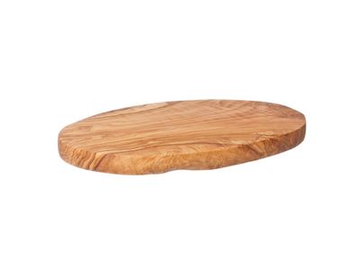 Ovale Plank 23-27x15-16cm Olijfhout 