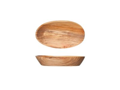 Ovaal Schaaltje 12cmx8-9cm Olijfhout 