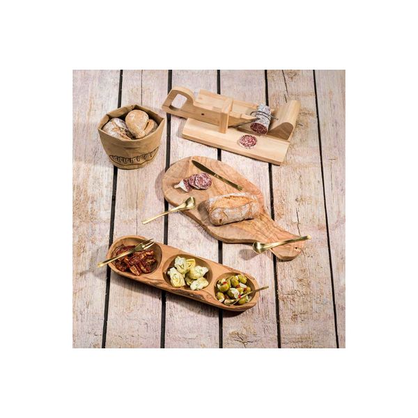 Cosy & Trendy Antipasti Bord 3-6 Secties Olijfhout 40-55x18-28x5cm