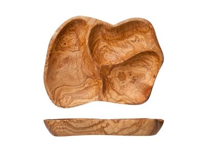 Antipasti Bord 3-6 Secties Olijfhout 40-55x18-28x5cm