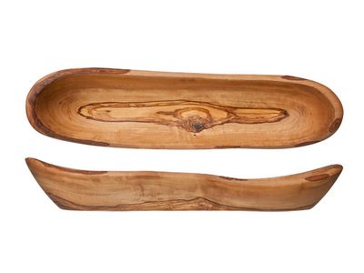 Brood En Fruit Schaal 32-38cm X 9-14cm Olijfhout