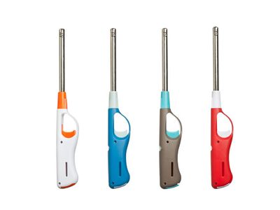 Gas-kaarsaansteker Turbo Flame 5ass Opvulbaar