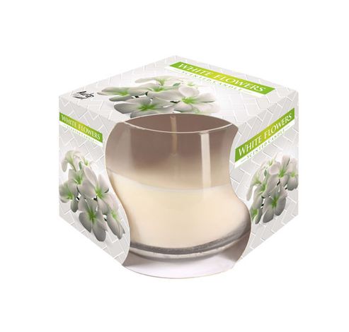 Ct Bougie Parfum Verre White Flowers-bla D8xh7cm  Cosy & Trendy