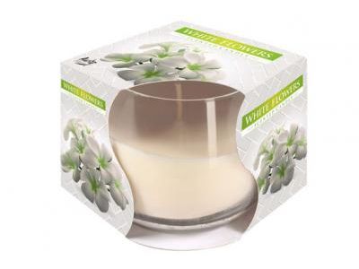 Ct Bougie Parfum Verre White Flowers-bla D8xh7cm