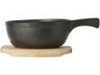 Gietijzer Gratinschaal 13,5xh6cm Plank Mat Zwart Geemailleerd 500ml