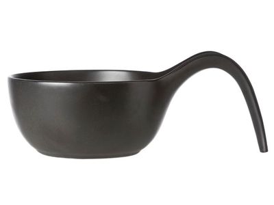 Black Schaal D15-24.5xh9cm Lepelvorm 